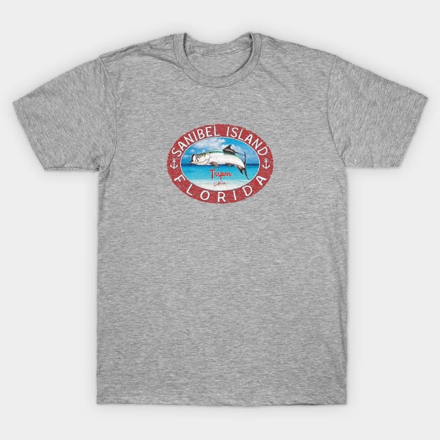 Sanibel Island, Florida, Tarpon T-Shirt by jcombs